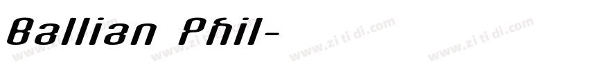 Ballian Phil字体转换